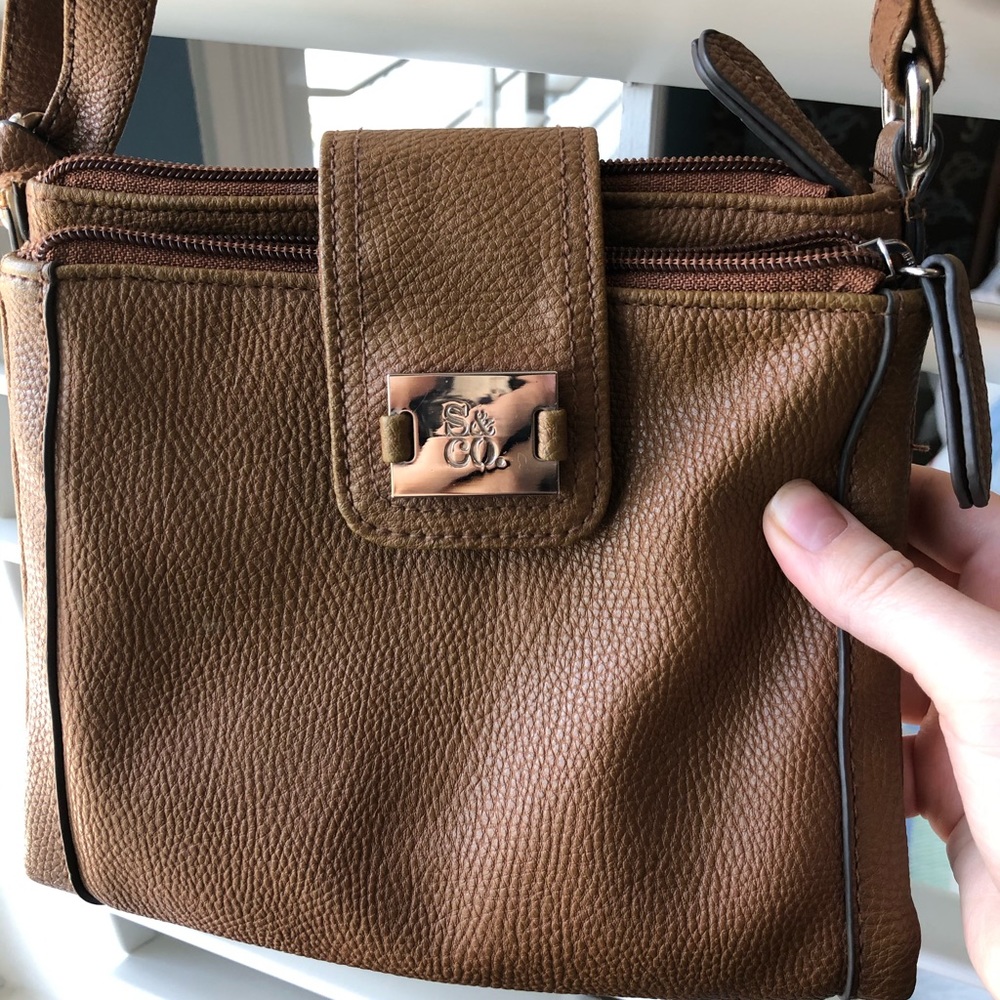 S&CO brown shoulder bag - Picture 2 of 6